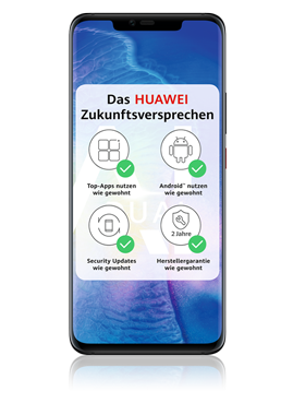 Huawei Mate 20 Pro, Hybrid-Dual-Sim 128GB, Black, B-Ware (Gut)