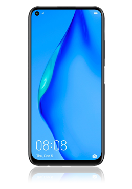 Huawei P40 lite Dual-SIM 128GB, Midnight Black, EU-Ware, B-Ware (sehr gut)