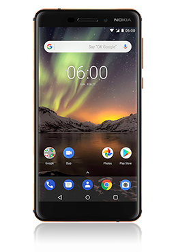 Nokia 6.1 (2018) Hybrid-Dual-SIM 32GB, Black-Copper