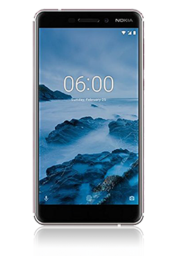 Nokia 6.1 (2018) Hybrid-Dual-SIM 32GB, White-Iron