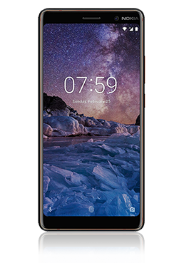 Nokia 7 Plus, Hybrid-Dual-Sim 64GB, Black Copper
