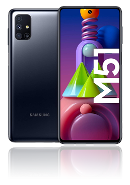 Samsung Galaxy M51 Dual-SIM 128GB, Black, M515, EU-Ware