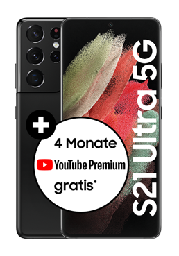 Samsung Galaxy S21 Ultra 5G, Dual SIM 128GB, Phantom Black, G998, B-Ware (sehr gut / A-Grade)